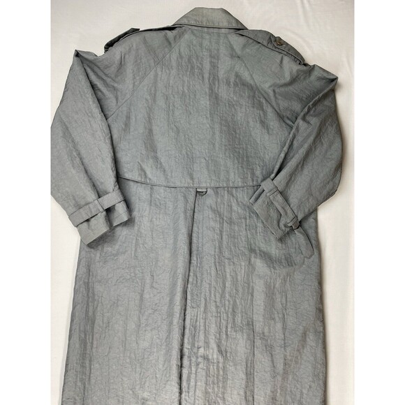 Nuage Double Breasted Over Coat Women’s 14 Grey Cape Back All Weather Vintage - Picture 5 of 16